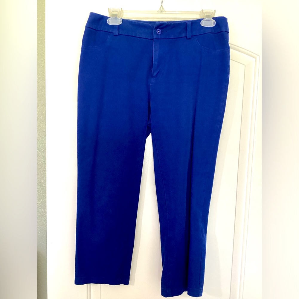 Chicos Royal Blue Capris Size 0 (4)